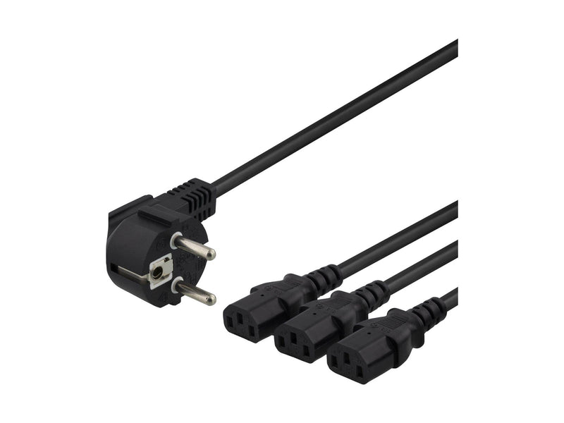 Deltaco Power Cable - 3 m