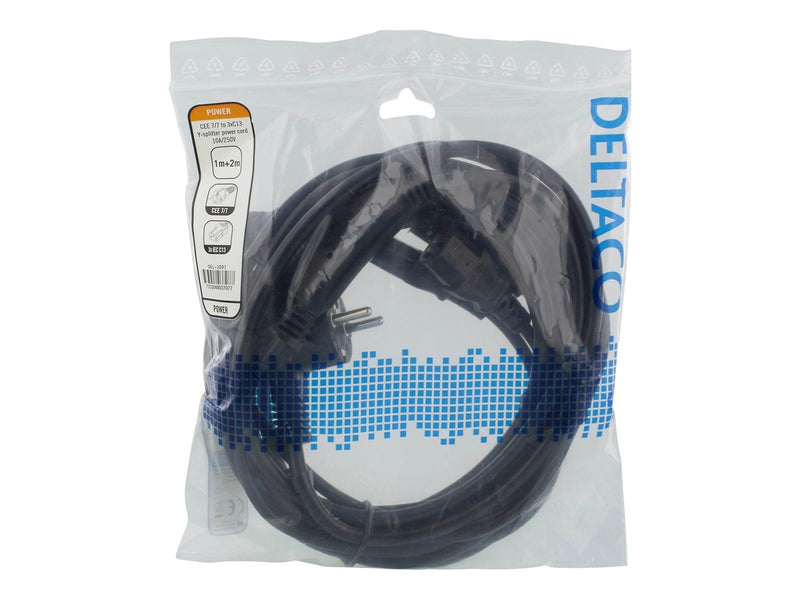 Deltaco Power Cable - 3 m