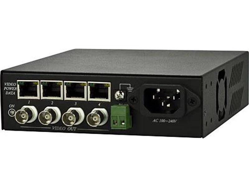 Deltaco Receiver Unit 4 TTP111VPDC BNC vid 12V powerRS485