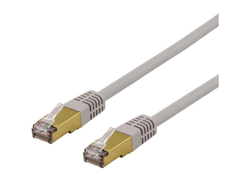 Deltaco SFTP-610AH - patch cable - 10 m - grey - Grau - 10m