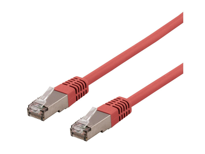 Deltaco SFTP-61RH - patch cable - 1 m - red - Rot - 1m