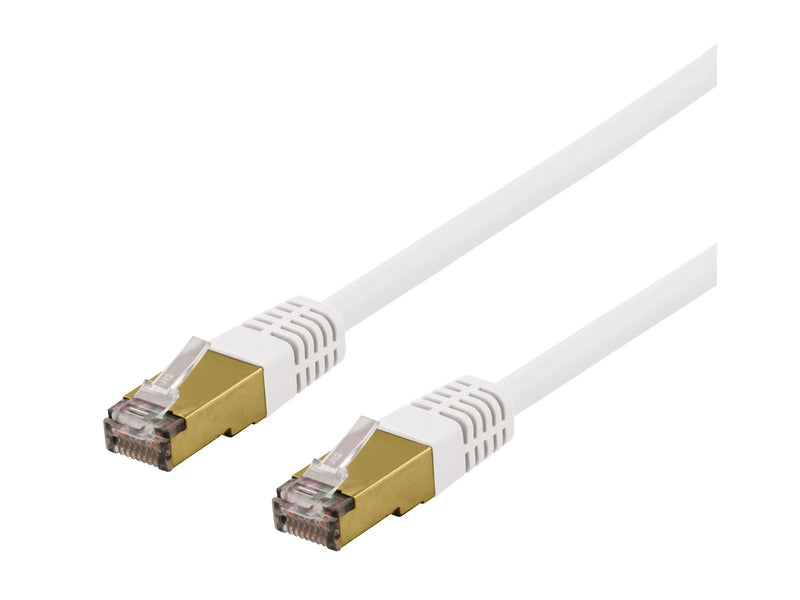 Deltaco SFTP-63VAH - patch cable - 3 m - white - Weiß - 3m