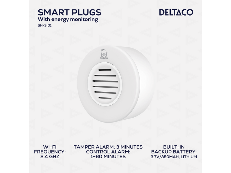 Deltaco SMART HOME WiFi siren white