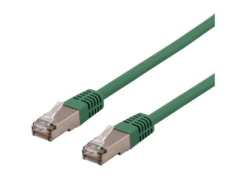 Deltaco STP-60GAU - patch cable - 30 cm - green - Grün - 0.3m
