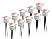 Deltaco Smart Home decklight kit warm white light and RGB silver
