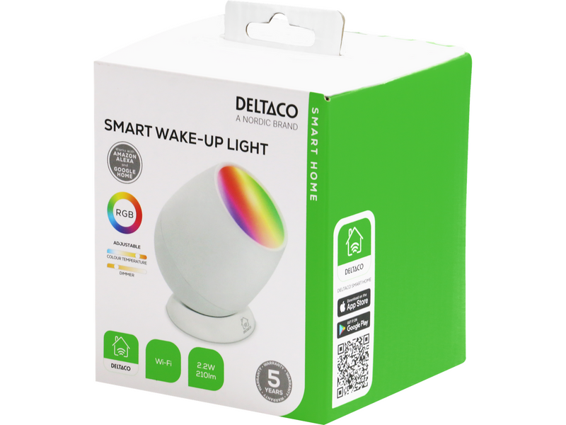 Deltaco Smart-RGB-Wecklicht, USB-C