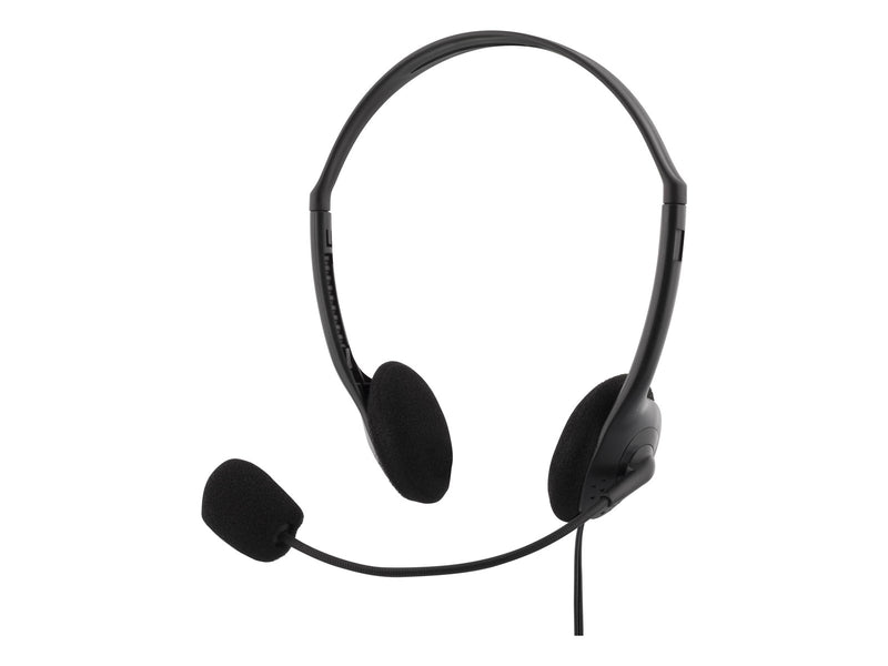 Deltaco Stereo Headset On-Ear Microphone