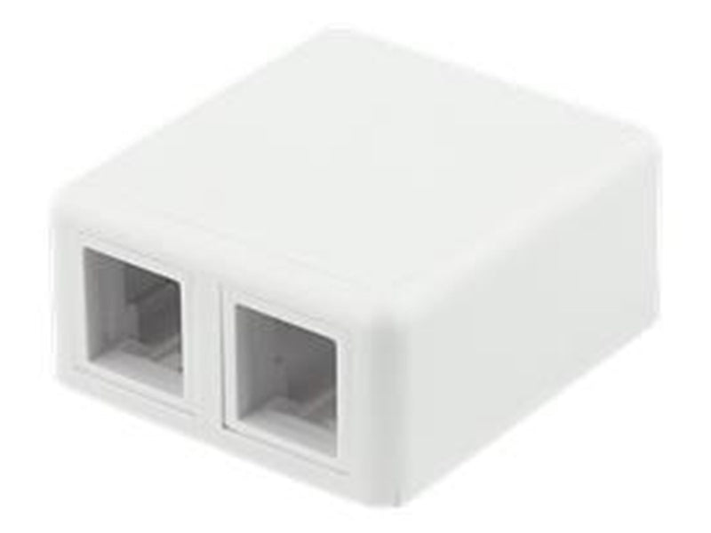 Deltaco Surface Mount Box For Keystone 2 Ports