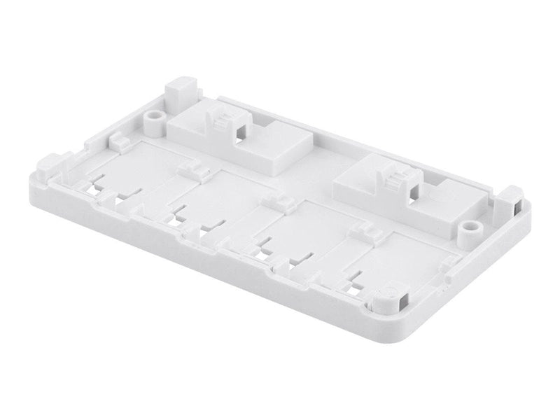 Deltaco Surface Mount Box For Keystone 4 ports White