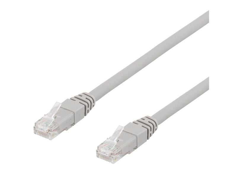 Deltaco TP-610AU - patch cable - 10 m - grey - Grau - 10m