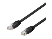 Deltaco TP-65SAU - patch cable - 5 m - black - Schwarz - 5m