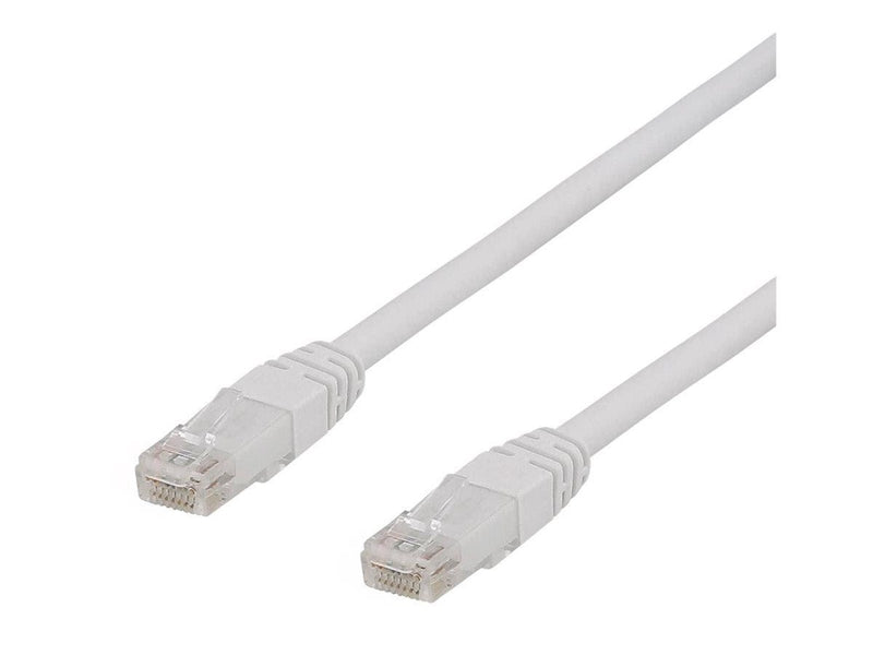 Deltaco TP-65VAU - patch cable - 5 m - white - Weiß - 5m