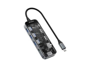 Deltaco Transparent USB-C Docking Station Dual 2x HDMI