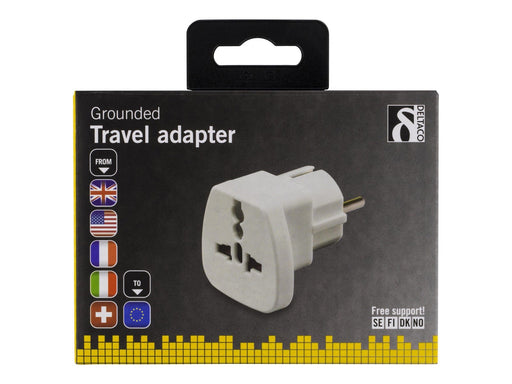 Deltaco Travel adapter UK/US/Italy/Switzerland - EU 250V