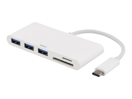 Deltaco USB 3.1 Gen 1 hub USB-C 3USB A SD/micro USB-Hubs - 3 - Weiß