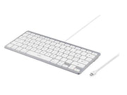 Deltaco USB-C Keyboard for iOS/MacOS - Tastatur - Ohne Ziffernblock - 60% - Nordic ISO - Silber