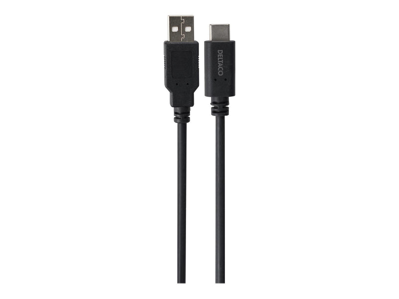 Deltaco - USB-C cable - 24 pin USB-C to USB - 1 m