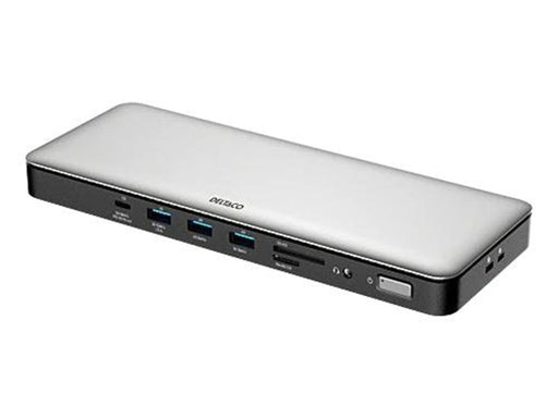 Deltaco USB-C dock triple 2x HDMI/DP USB-C/USB-A/RJ45/S