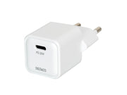 Deltaco USB-C mini wall charger 1x USB-C PD 20 W white