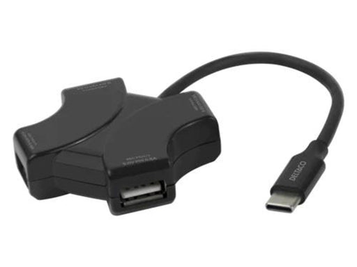 Deltaco USB Hub - 4x USB-A USB-Hubs - 4 - Schwarz