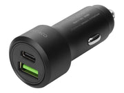 Deltaco USB car charger 1x USB-C PD 18 W 1x USB