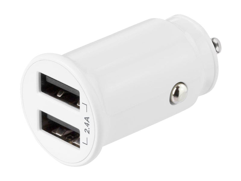 Deltaco USB car charger 2x USB-A 2.4 A total 12