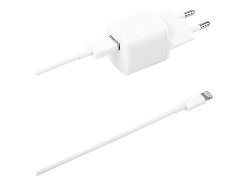 Deltaco USB wall charger USB-A 2.4 A incl. 1 m