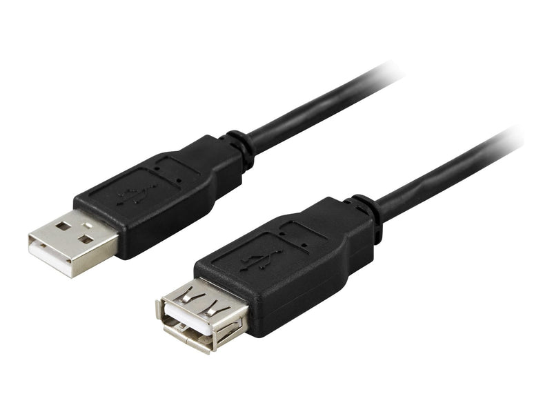 Deltaco USB2-101S - USB extension cable - USB to USB - 10 cm