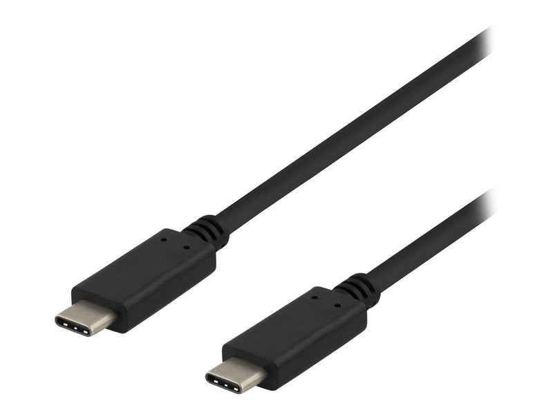 Deltaco USBC-1402 - USB-C cable - 24 pin USB-C to 24 pin USB-C - 1 m