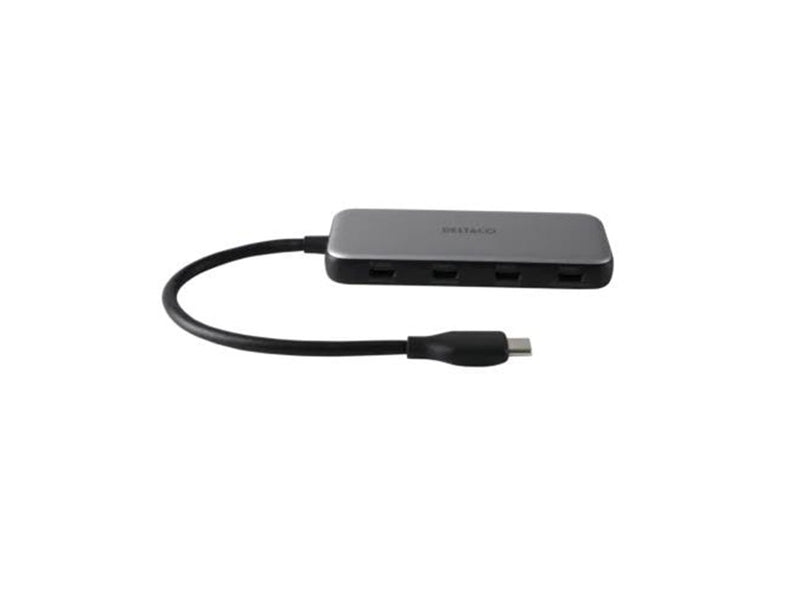 Deltaco USBC-HUB204 interface hub USB-Hubs - 4 - Grau