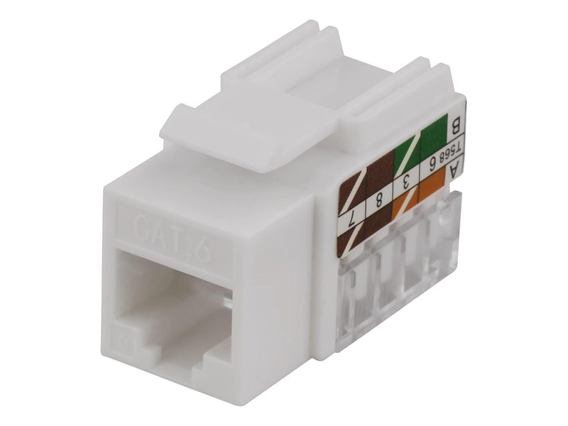 Deltaco UTP CAT6 Keystone connector 90 degree "Tool-free"