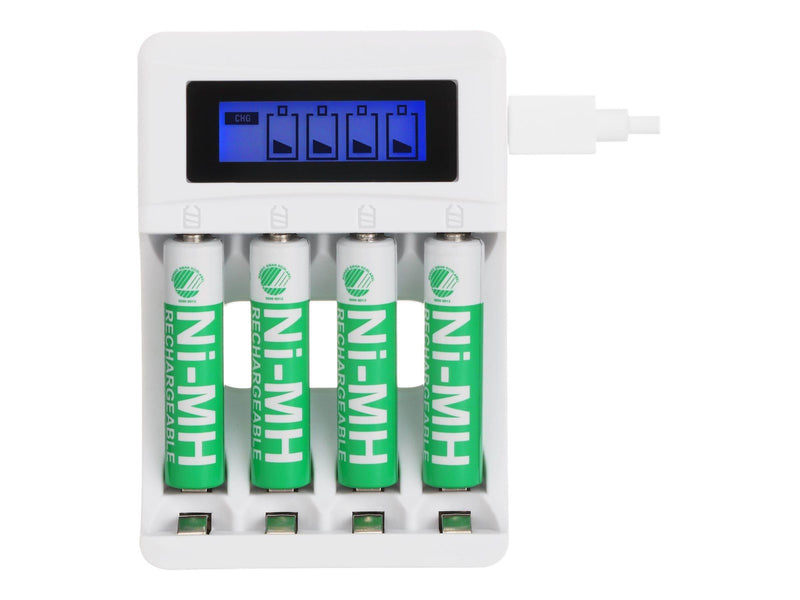 Deltaco Ultimate Ni-Mh USB charger with 4 x AAA ba