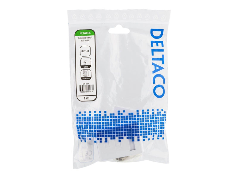 Deltaco Unshielded CAT6 Network Socket