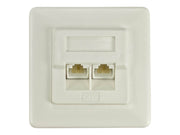 Deltaco Unshielded wall RJ45 plug