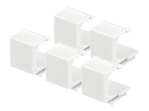 Deltaco VR-229 Blank Cover for Keystone ports (5-Pack) White