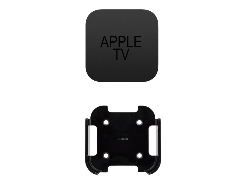 Deltaco Wall mount for HD 4K Gen 1 & Gen 2 Apple TV - Black - Max - recommended for