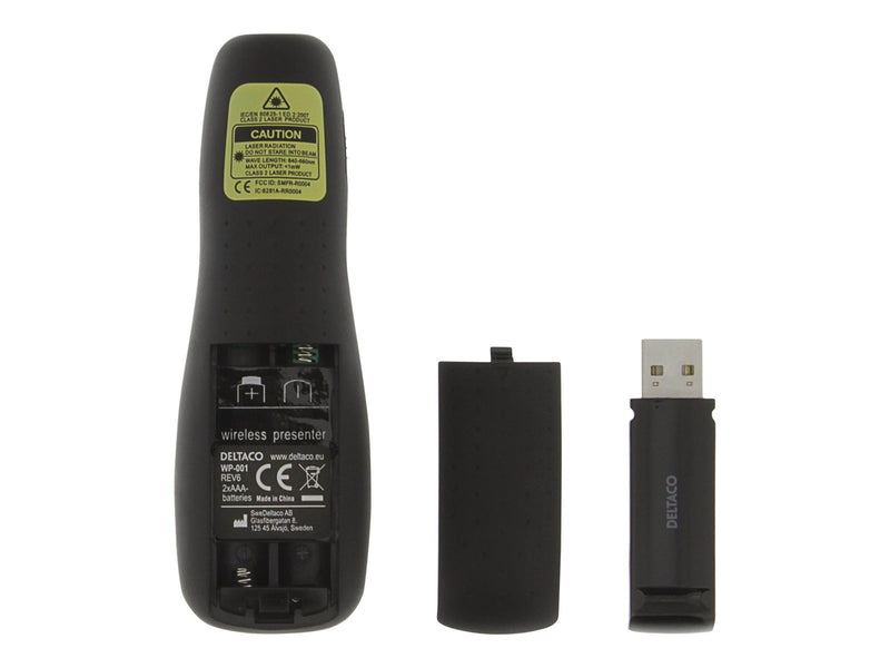 Deltaco Wireless Presenter With Laser Pointer