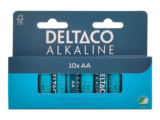 Deltaco battery - 10 x AA / LR6 - Alkaline
