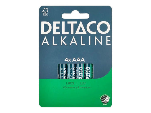 Deltaco battery - 4 x AAA / LR03 - Alkaline