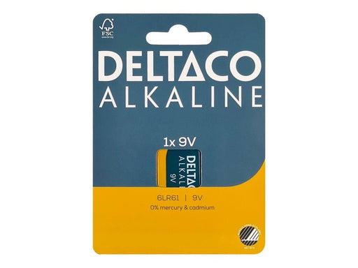 Deltaco battery x 6LR61 - Alkaline