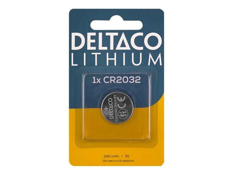 Deltaco battery x CR2032 - Li