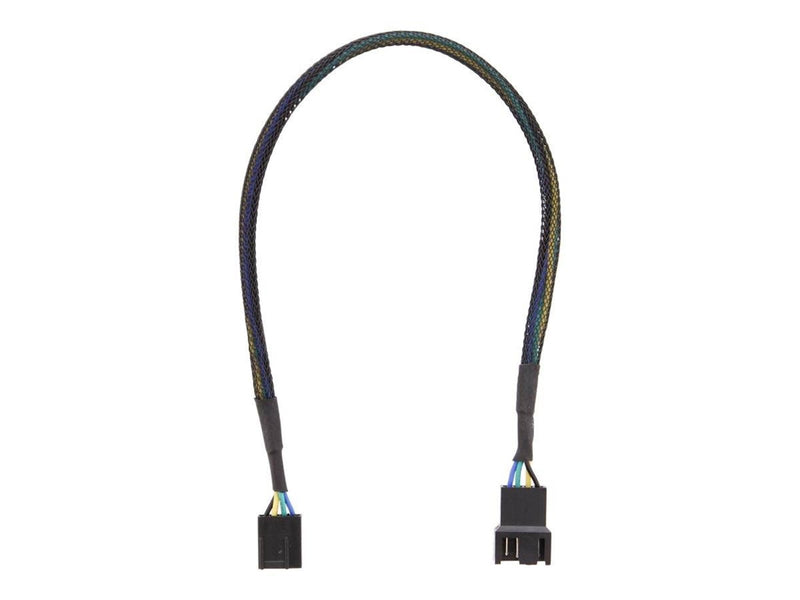 Deltaco - fan power extension cable - 4 pin fan connector to 4 pin fan connector - 30 cm