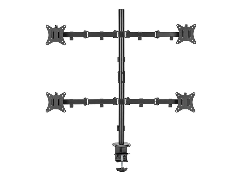 Deltaco mounting kit - for flat panel - quad tilt swivel rotate 9 kg - black