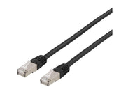 Deltaco patch cable - 3 m - black - Schwarz - 3m