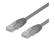 Deltaco patch cable - 30 cm - grey - Grau - 0.3m