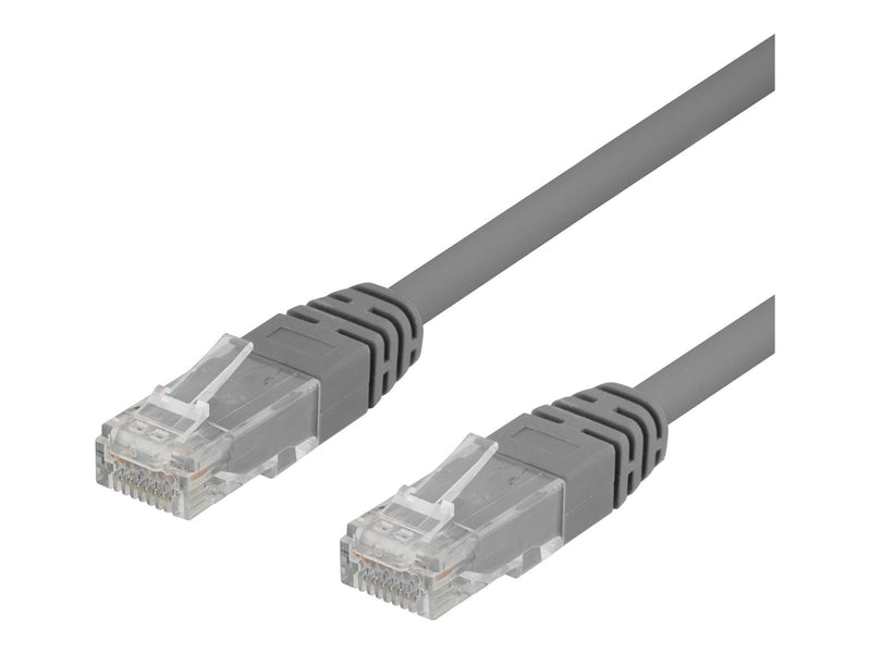 Deltaco patch cable - 30 cm - grey - Grau - 0.3m