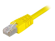 Deltaco patch cable - 30 cm - yellow - Gelb - 0.3m