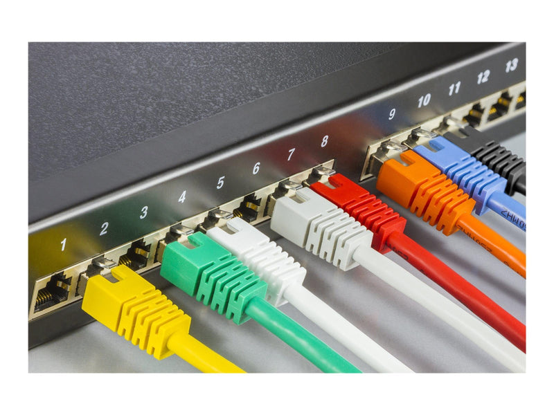 Deltaco patch cable - 30 cm - yellow - Gelb - 0.3m