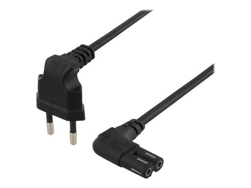 Deltaco - power cable - Europlug to power IEC 60320 C7 - 50 cm