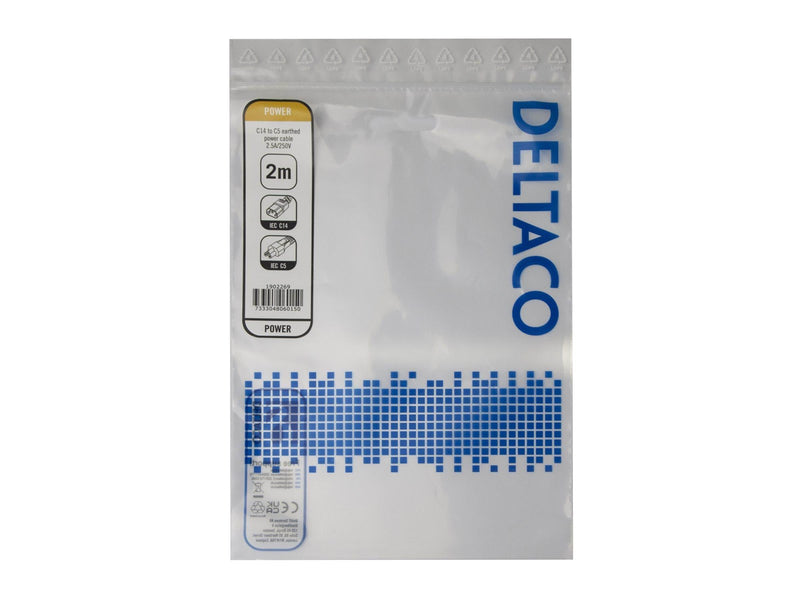 Deltaco - power cable - IEC 60320 C14 to IEC 60320 C5 - 2 m